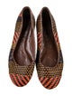 Burberry Prorsum Leather Printed Ballet Flats