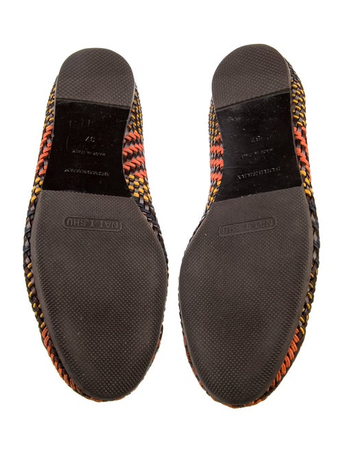 Burberry Prorsum Leather Printed Ballet Flats