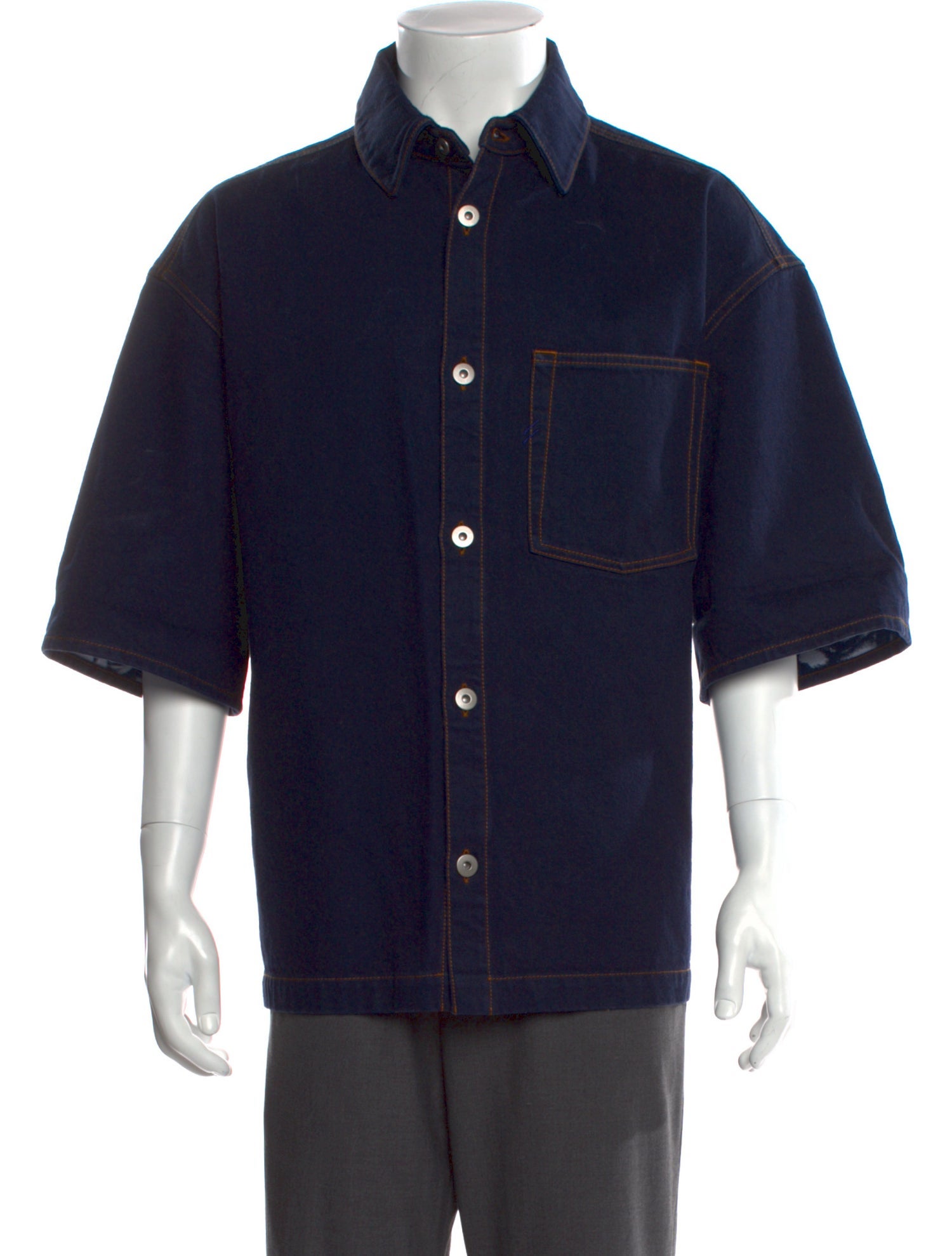 Burberry Prorsum Nova Check Pattern Three-Quarter Sleeve Shirt