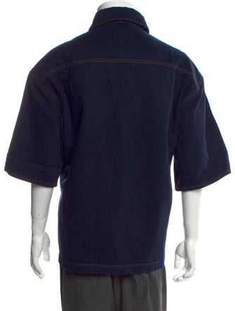 Burberry Prorsum Nova Check Pattern Three-Quarter Sleeve Shirt