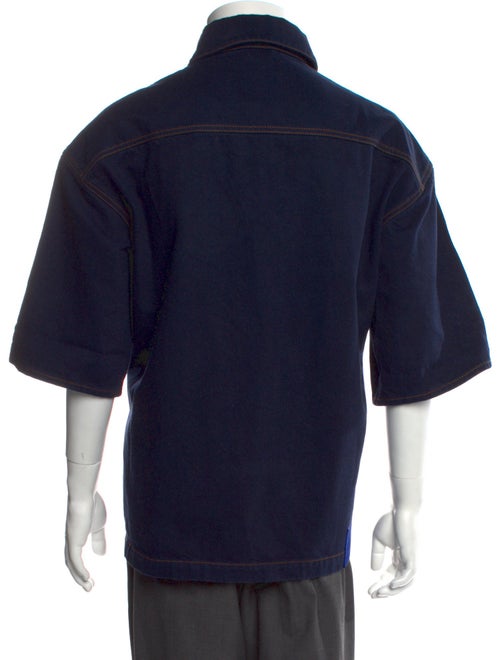 Burberry Prorsum Nova Check Pattern Three-Quarter Sleeve Shirt