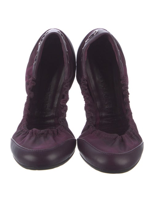 Burberry Prorsum Nova Check Pattern Nylon Flats