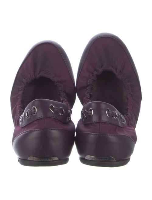 Burberry Prorsum Nova Check Pattern Nylon Flats