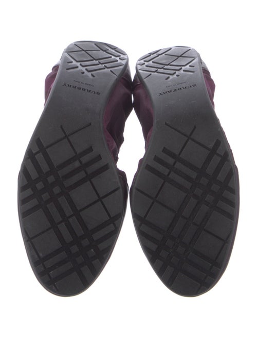 Burberry Prorsum Nova Check Pattern Nylon Flats