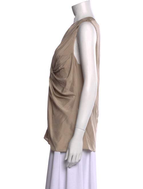 Burberry Prorsum Silk V-Neck Top