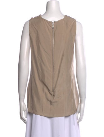 Burberry Prorsum Silk V-Neck Top