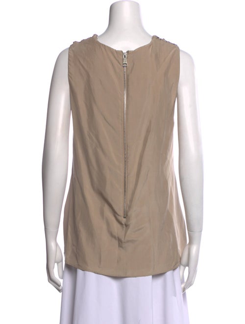 Burberry Prorsum Silk V-Neck Top
