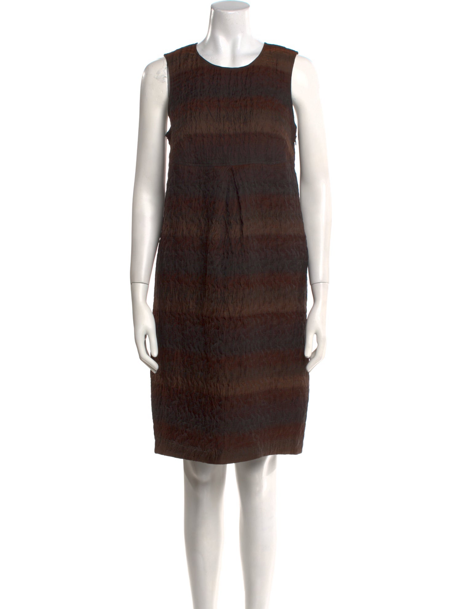 Burberry Prorsum Striped Knee-Length Dress