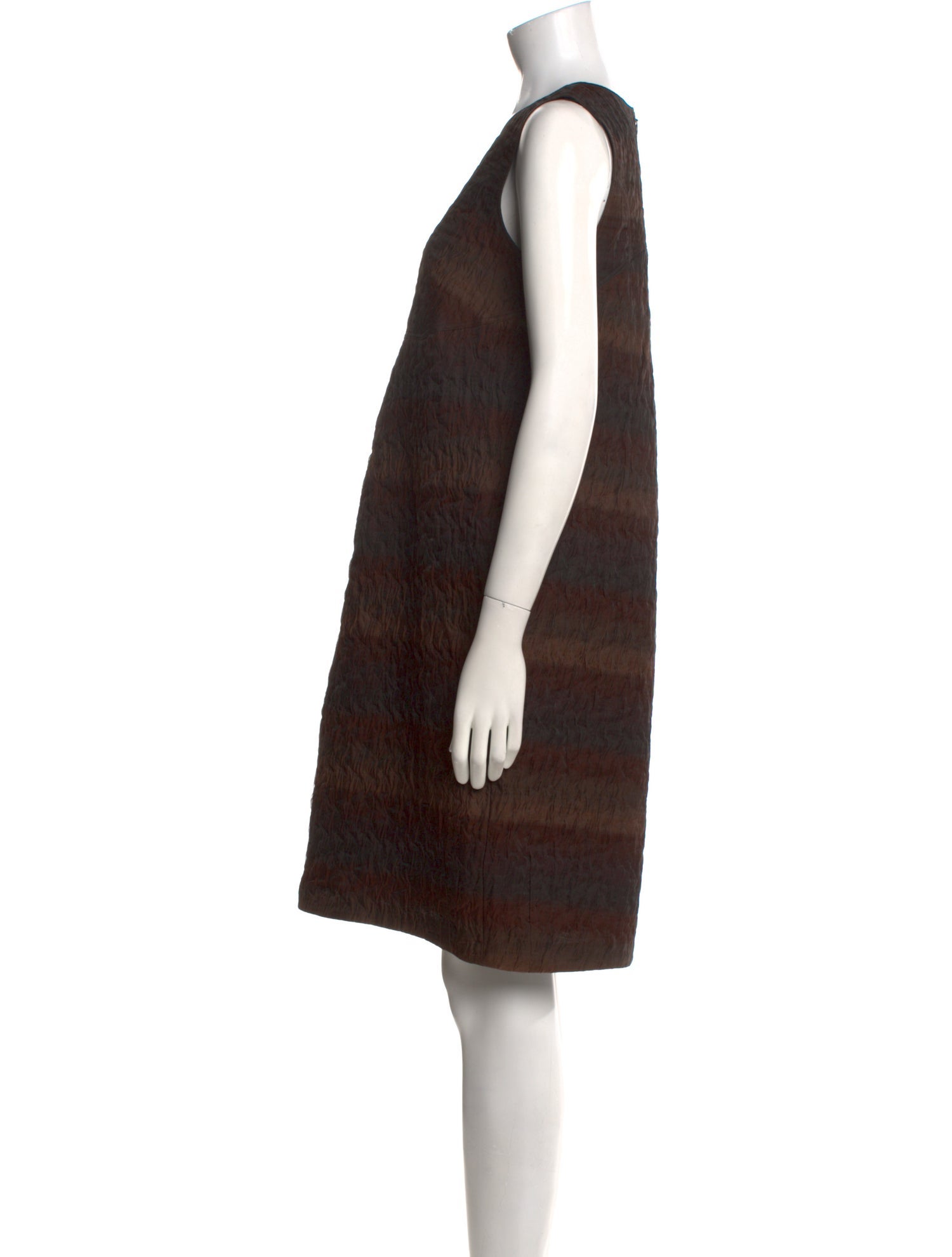 Burberry Prorsum Striped Knee-Length Dress