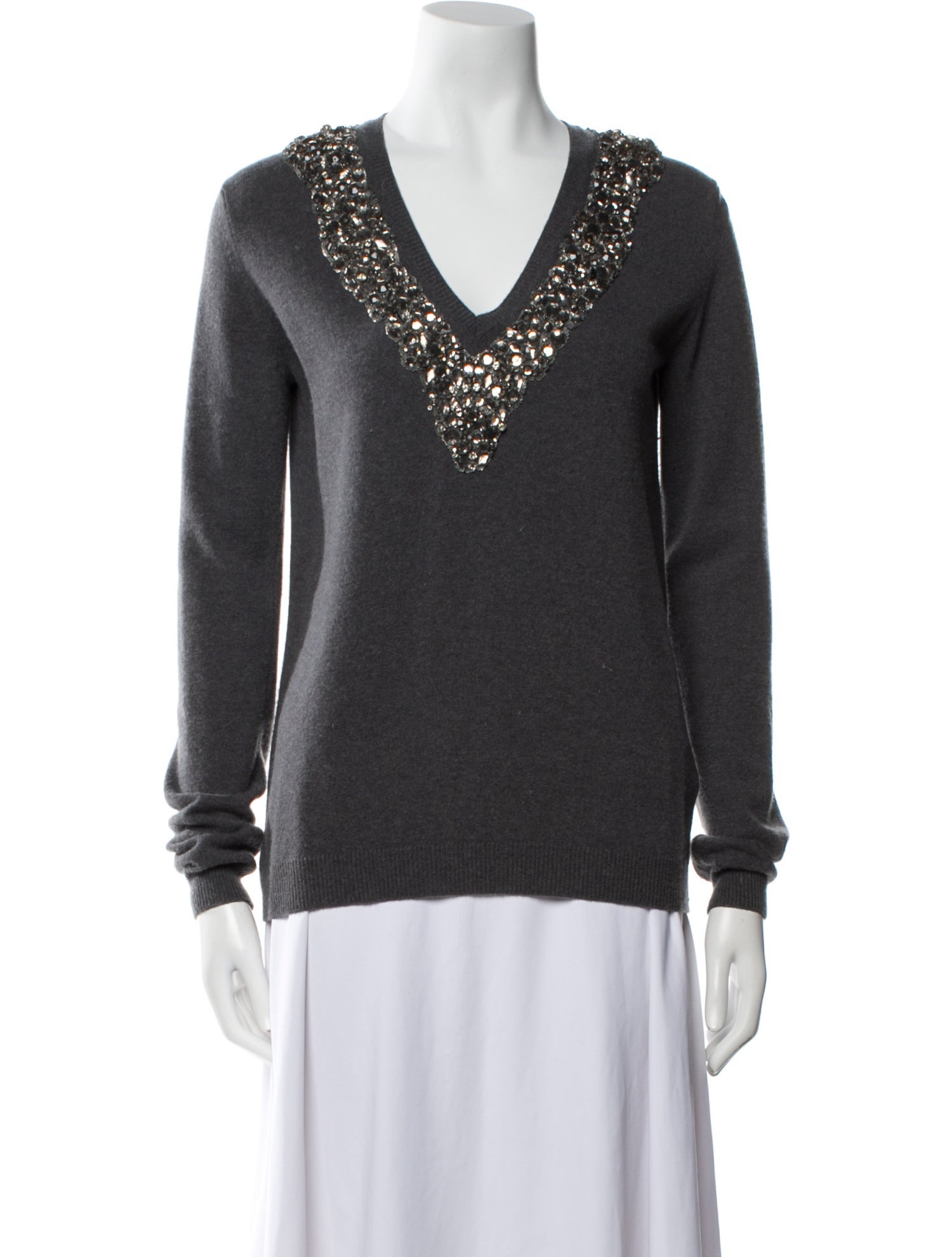 Burberry Prorsum Merino Wool V-Neck Sweater