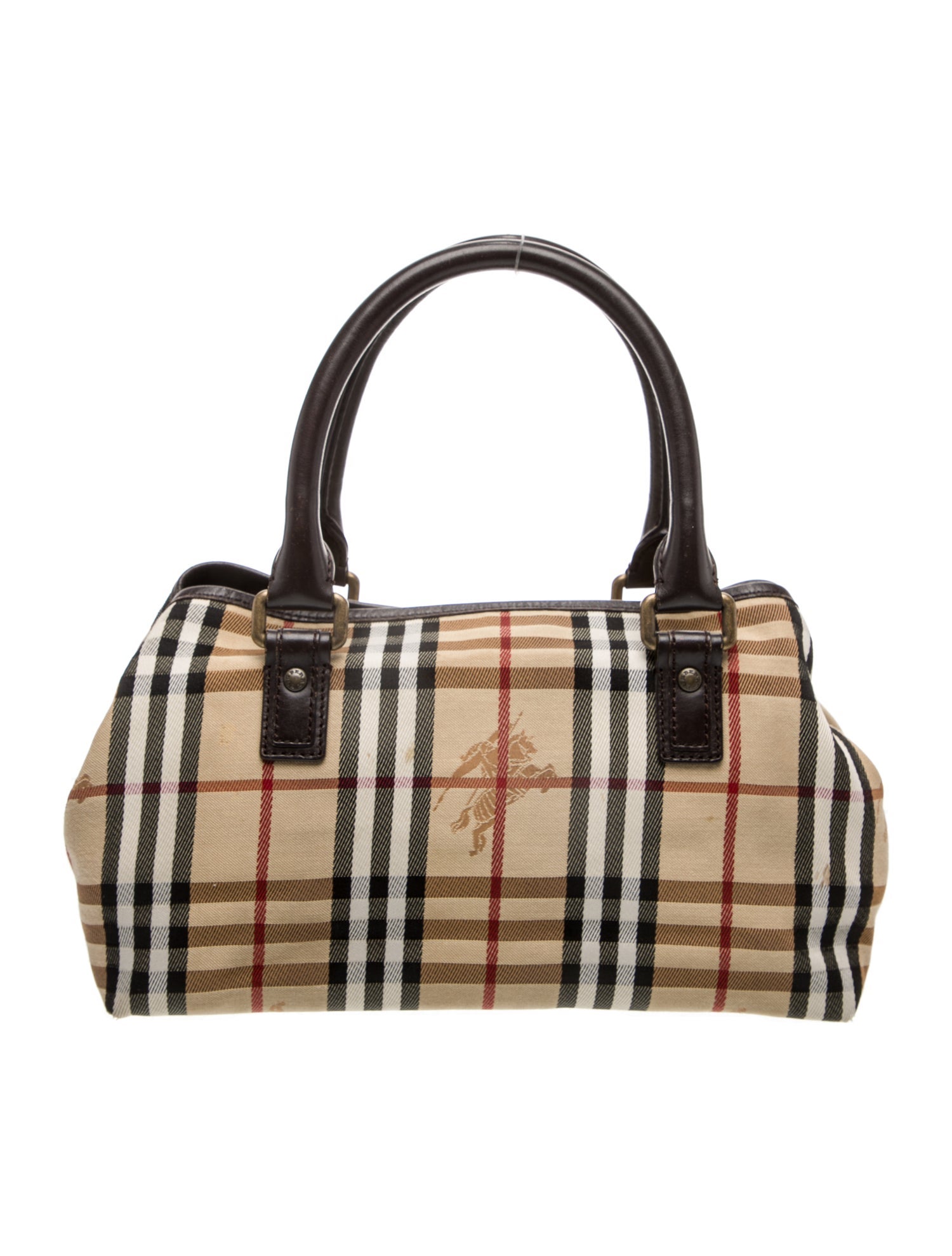 Burberry Prorsum Horseferry Check Top Handle Bag