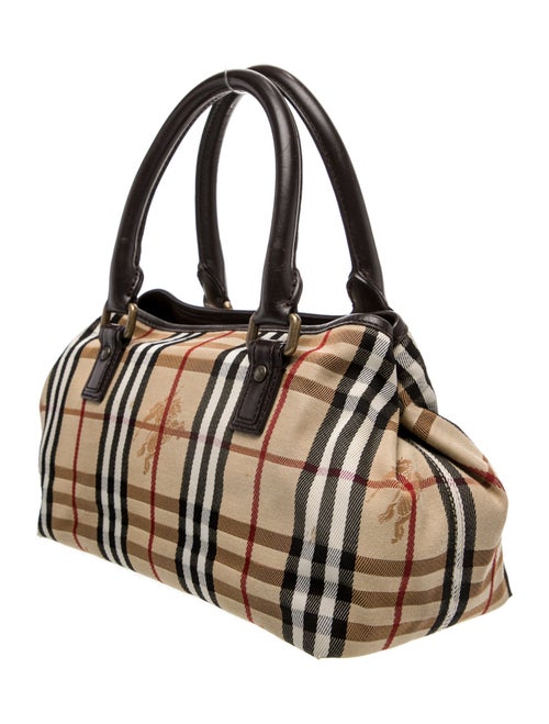 Burberry Prorsum Horseferry Check Top Handle Bag