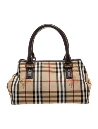 Burberry Prorsum Horseferry Check Top Handle Bag