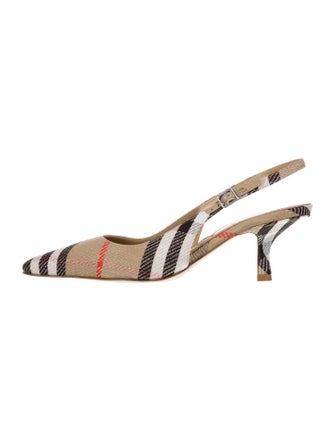 Burberry Prorsum Printed Slingback Pumps