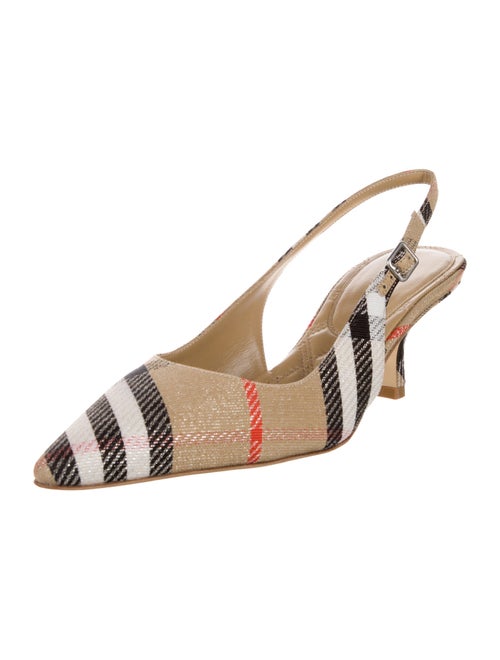 Burberry Prorsum Printed Slingback Pumps