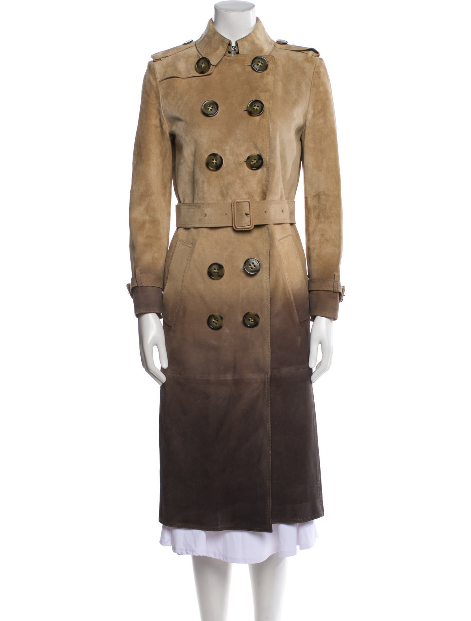 Burberry Prorsum Suede Trench Coat