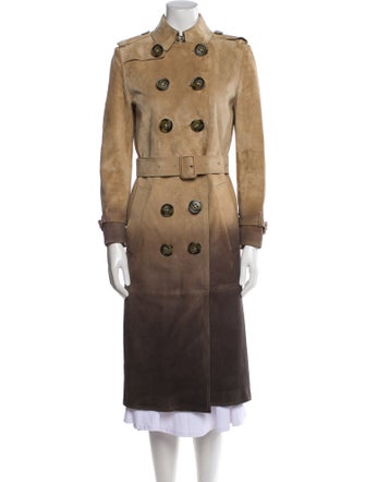 Burberry Prorsum Suede Trench Coat