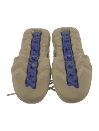 Burberry Suede Fur Trim Mules