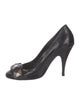 Burberry Prorsum House Check Pattern Patent Leather Pumps