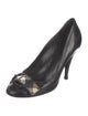 Burberry Prorsum House Check Pattern Patent Leather Pumps
