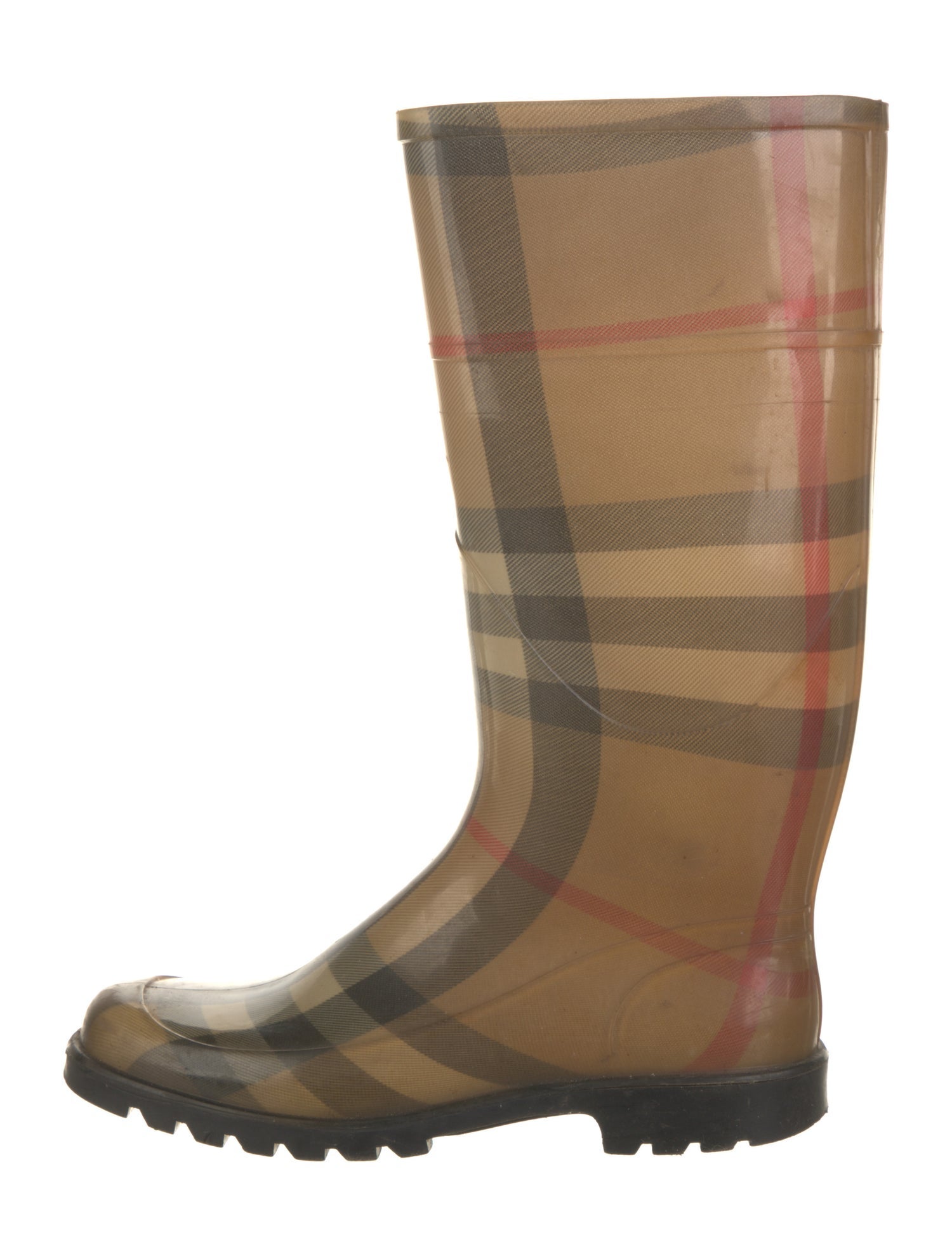 Burberry London Rubber Printed Rain Boots