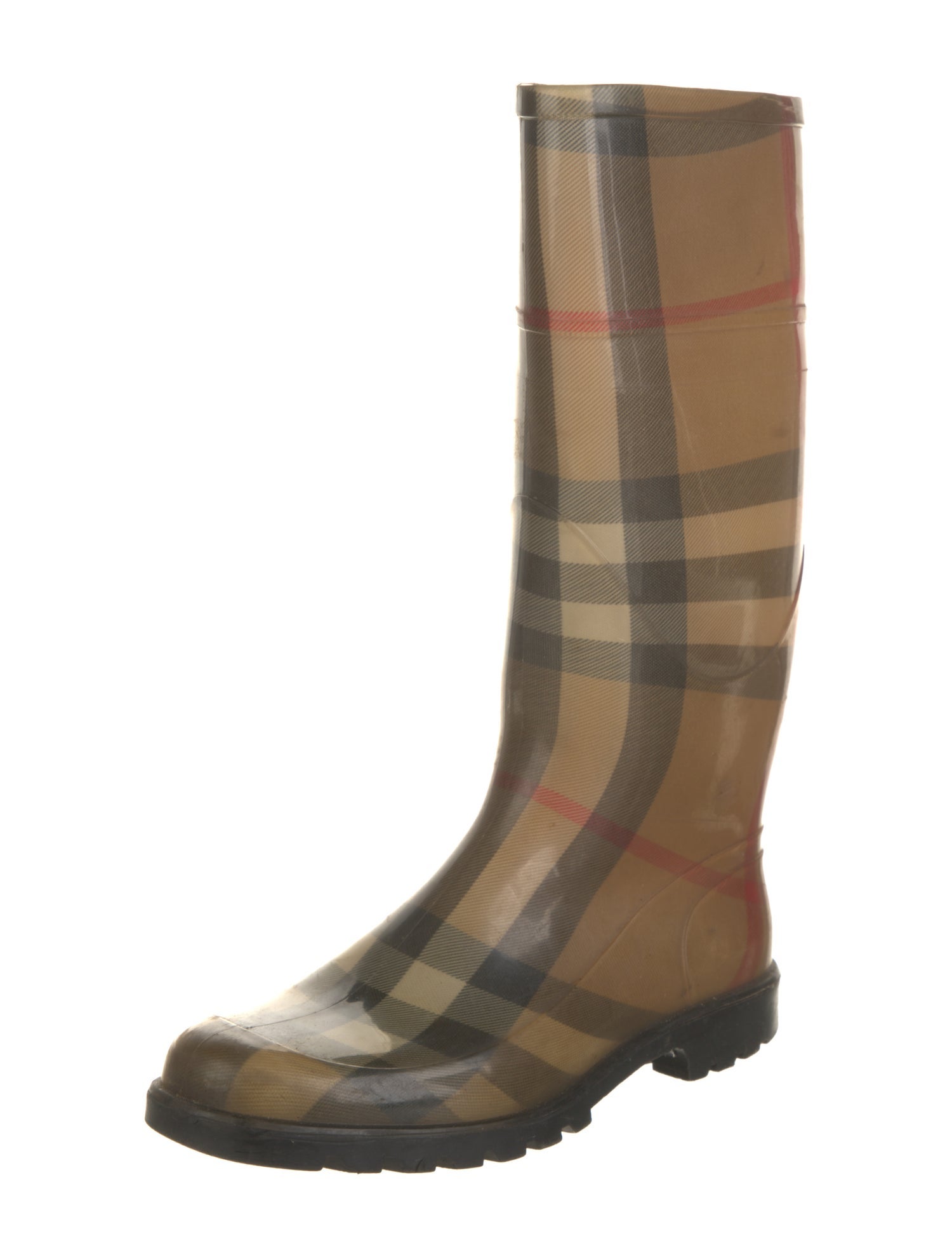 Burberry London Rubber Printed Rain Boots