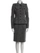 Burberry Prorsum Wool Tweed Pattern Skirt Suit