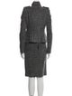 Burberry Prorsum Wool Tweed Pattern Skirt Suit