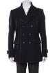 Burberry Prorsum Abstract Check Wool Peacoat