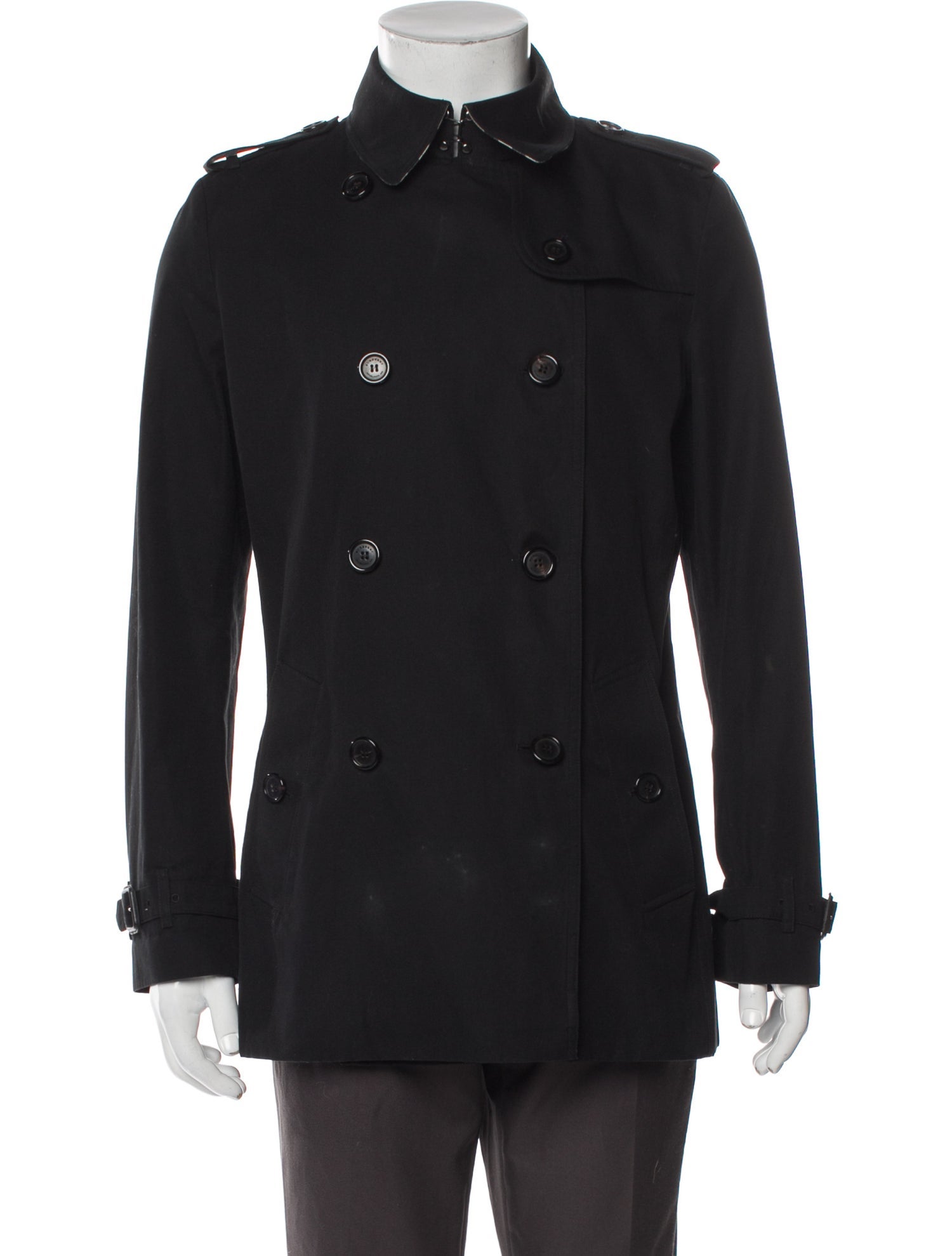 Burberry Prorsum Nova Check Pattern Peacoat
