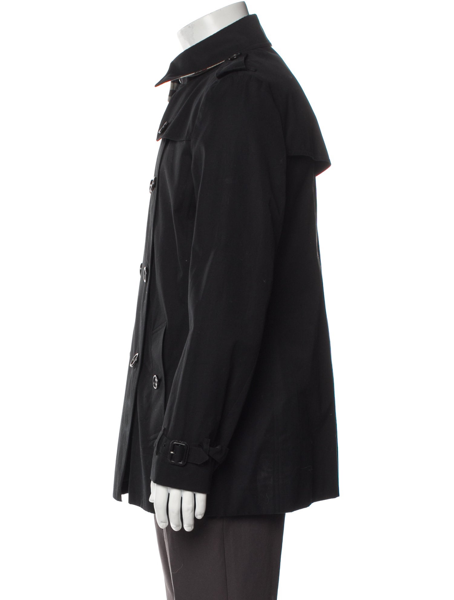 Burberry Prorsum Nova Check Pattern Peacoat