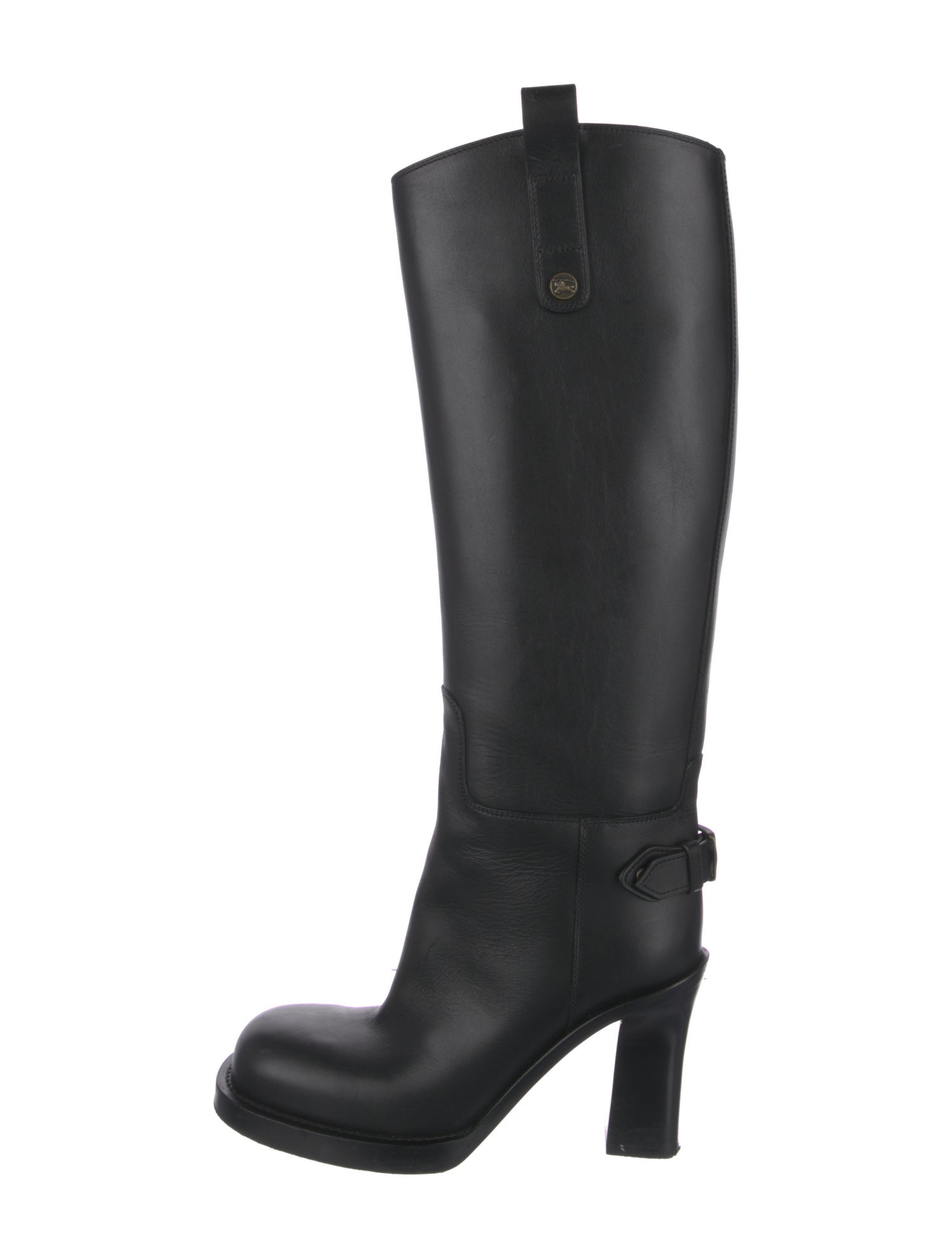 Burberry Leather Riding Boots