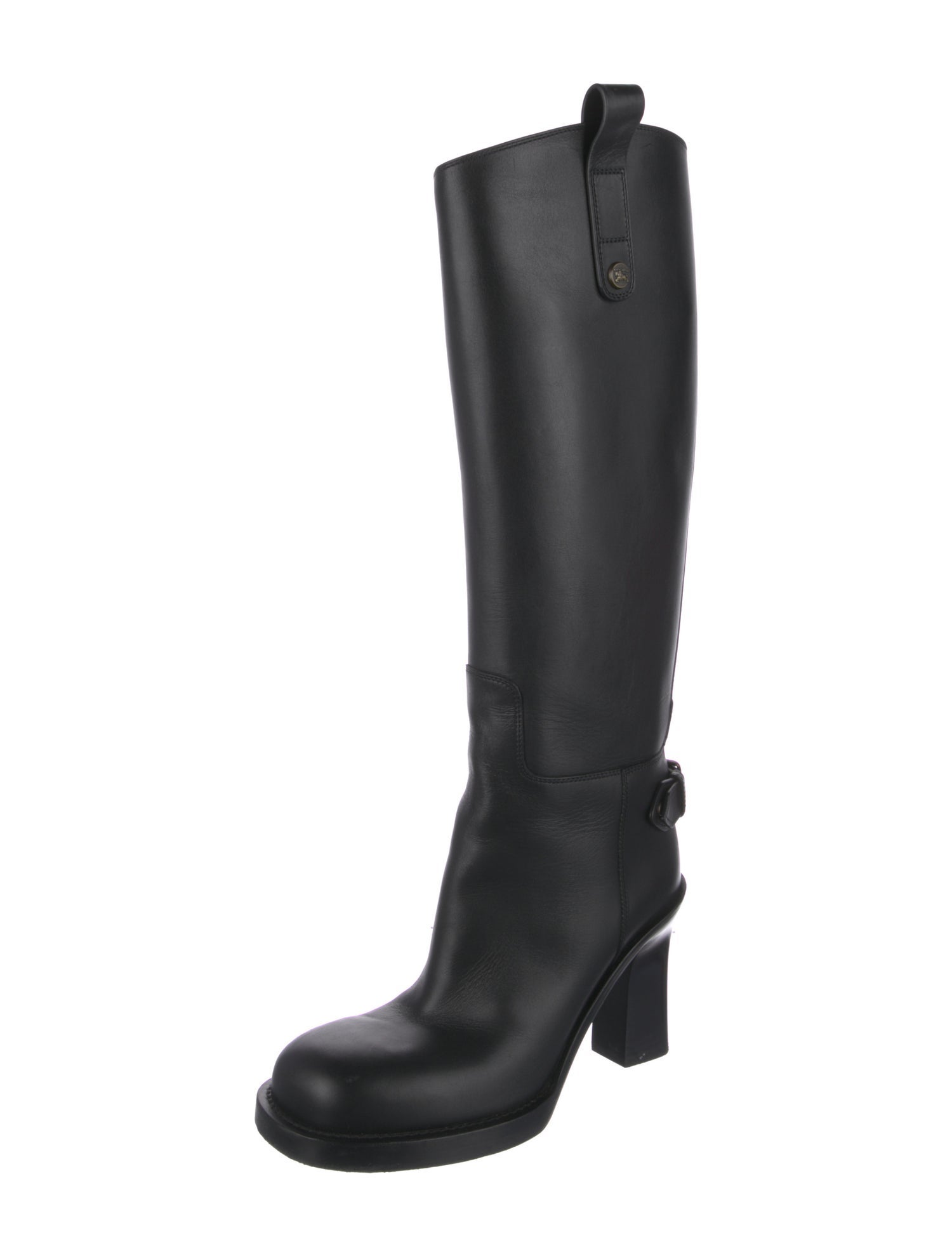 Burberry Leather Riding Boots