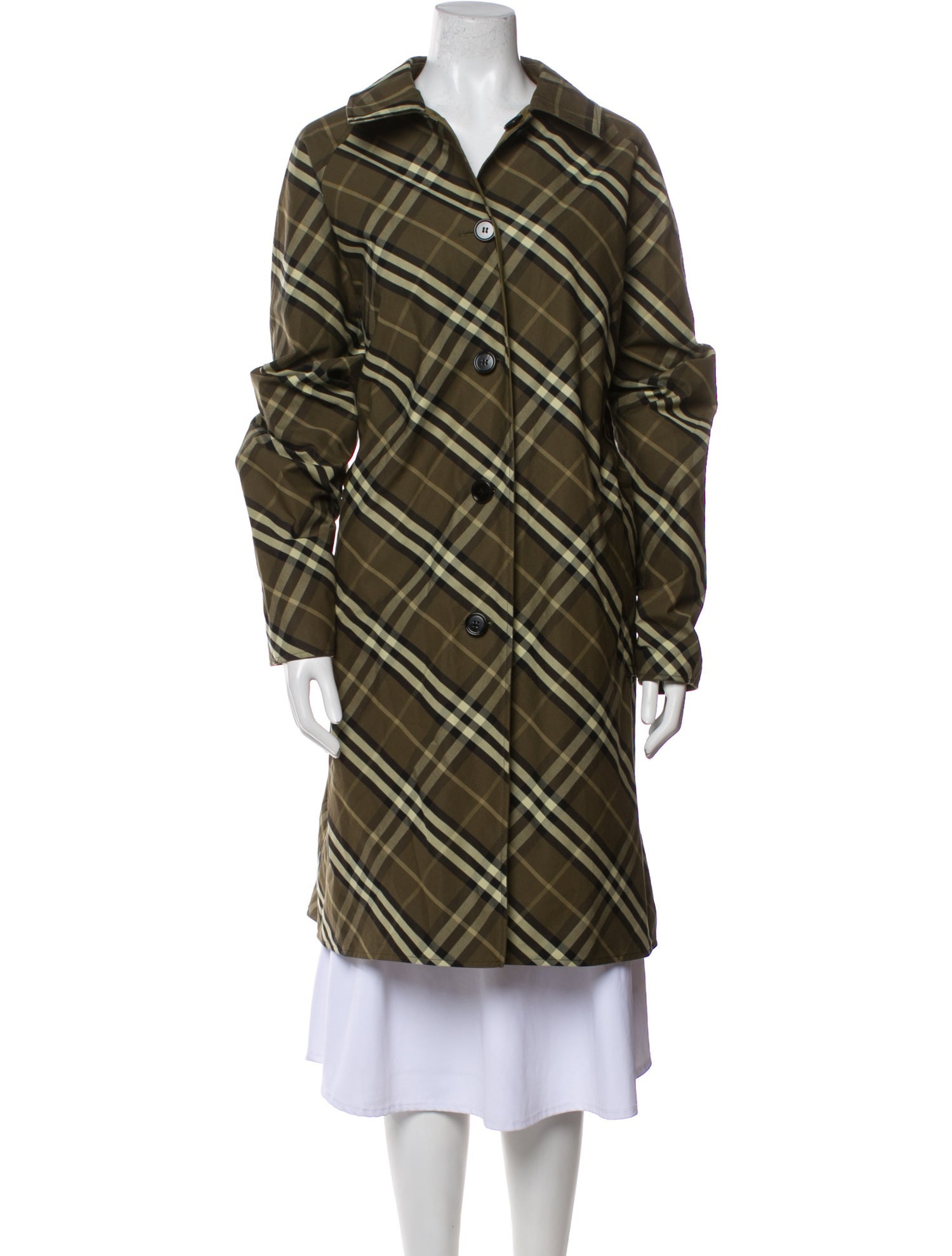 Burberry Prorsum Plaid Print Coat