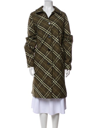 Burberry Prorsum Plaid Print Coat