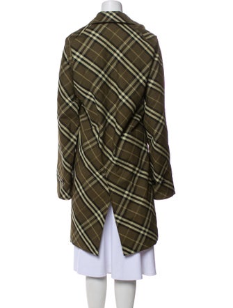 Burberry Prorsum Plaid Print Coat