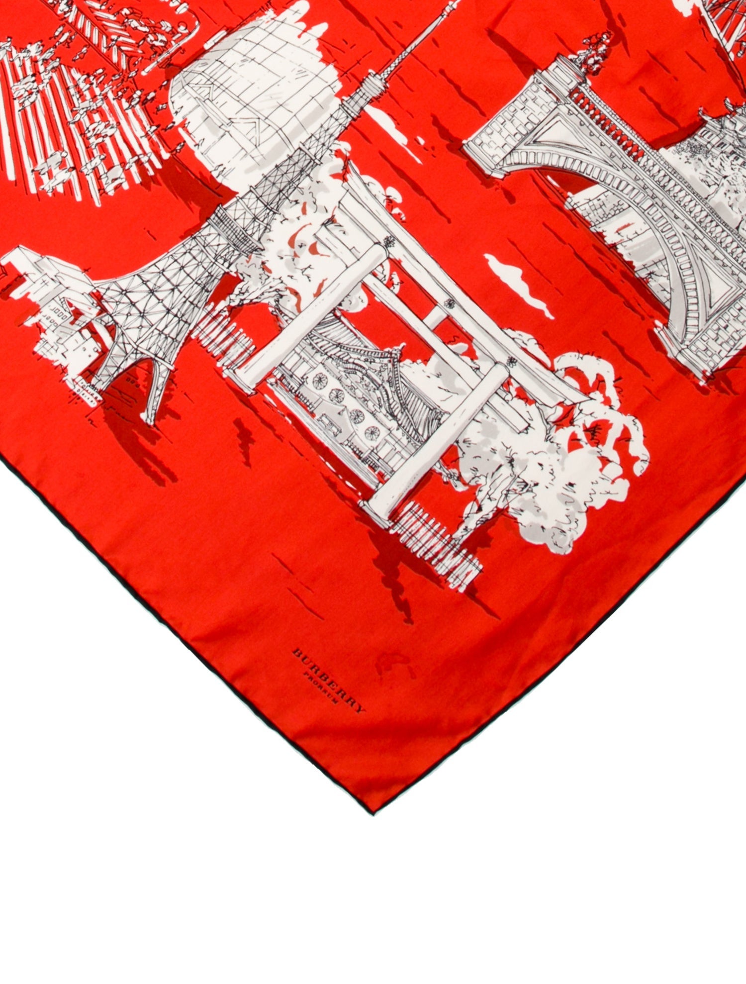 Burberry Prorsum Silk House Check Pattern Scarf