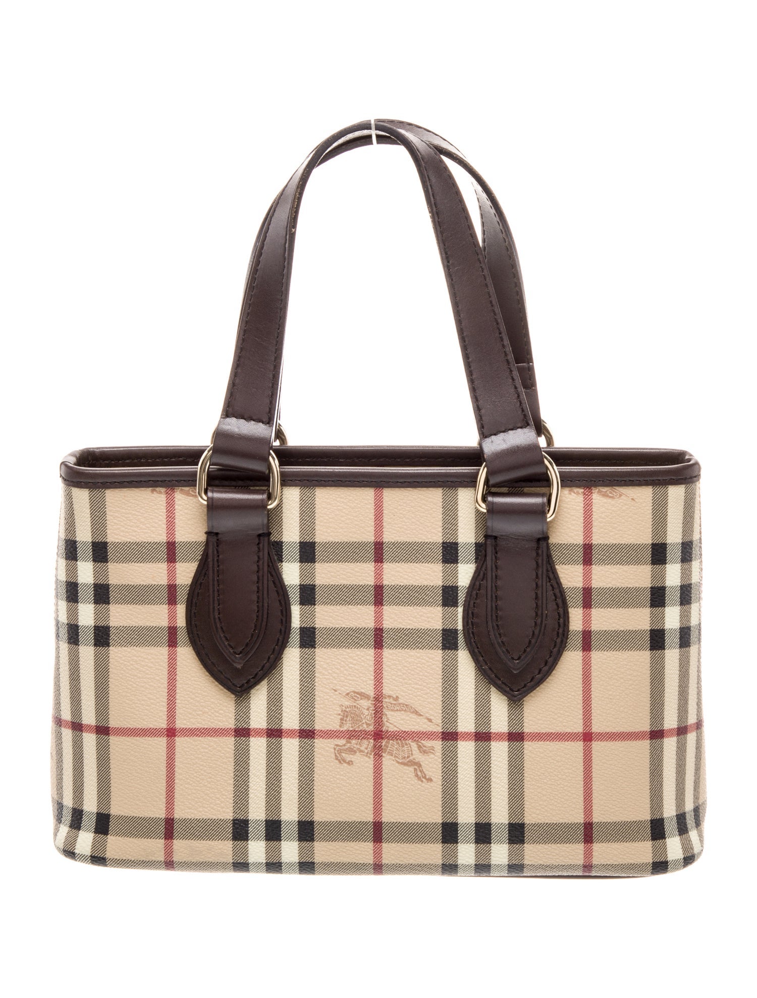 Burberry Prorsum Haymarket Check Top Handle Bag