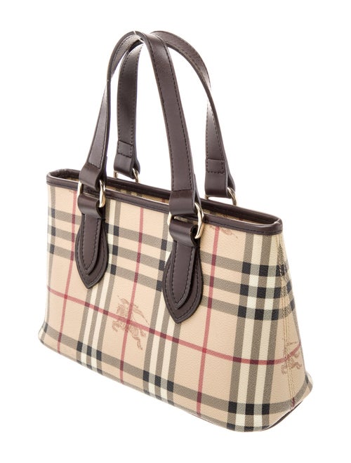 Burberry Prorsum Haymarket Check Top Handle Bag
