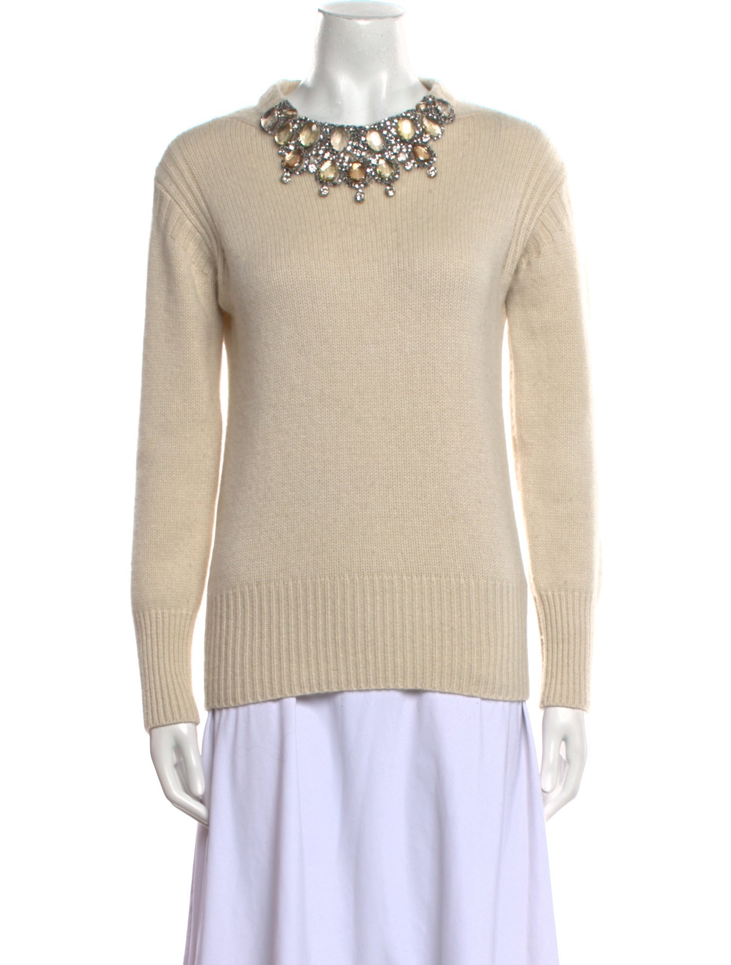 Burberry Prorsum Cashmere Scoop Neck Sweater