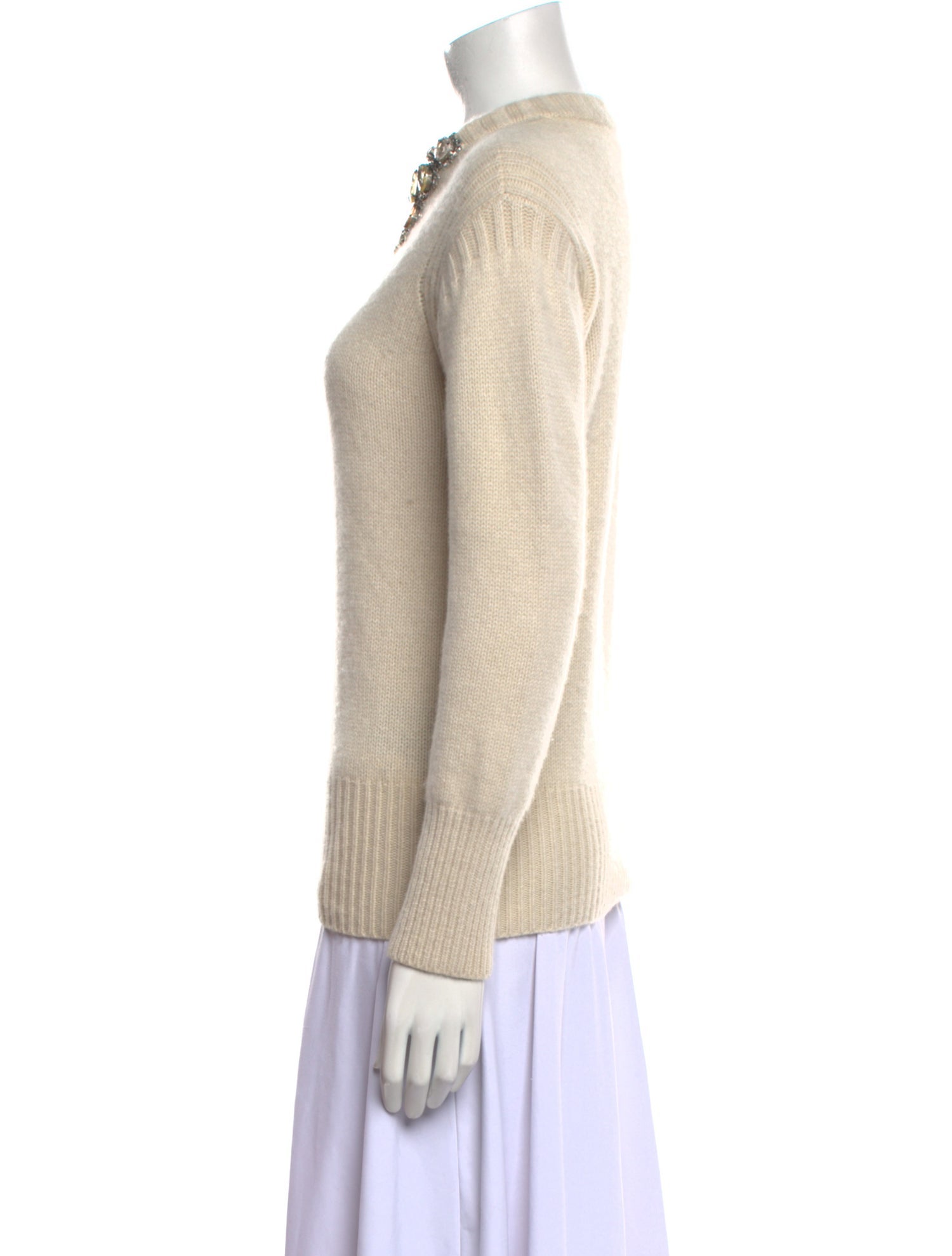 Burberry Prorsum Cashmere Scoop Neck Sweater