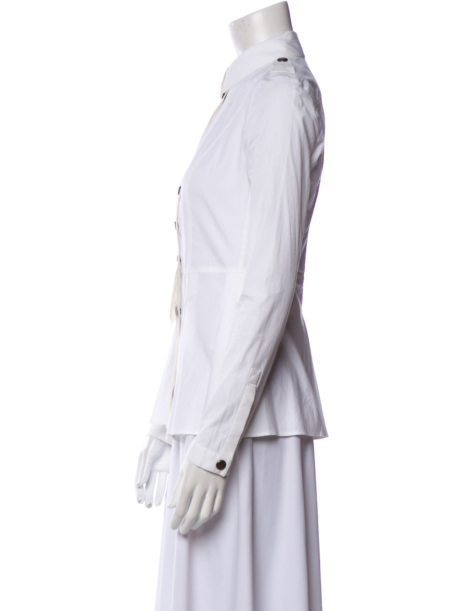 Burberry Prorsum Long Sleeve Button-Up Top