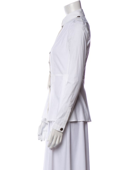 Burberry Prorsum Long Sleeve Button-Up Top