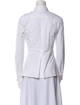 Burberry Prorsum Long Sleeve Button-Up Top