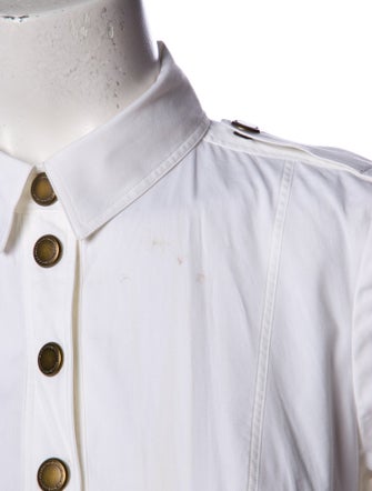 Burberry Prorsum Long Sleeve Button-Up Top