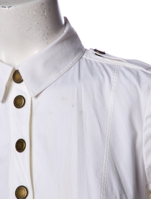 Burberry Prorsum Long Sleeve Button-Up Top