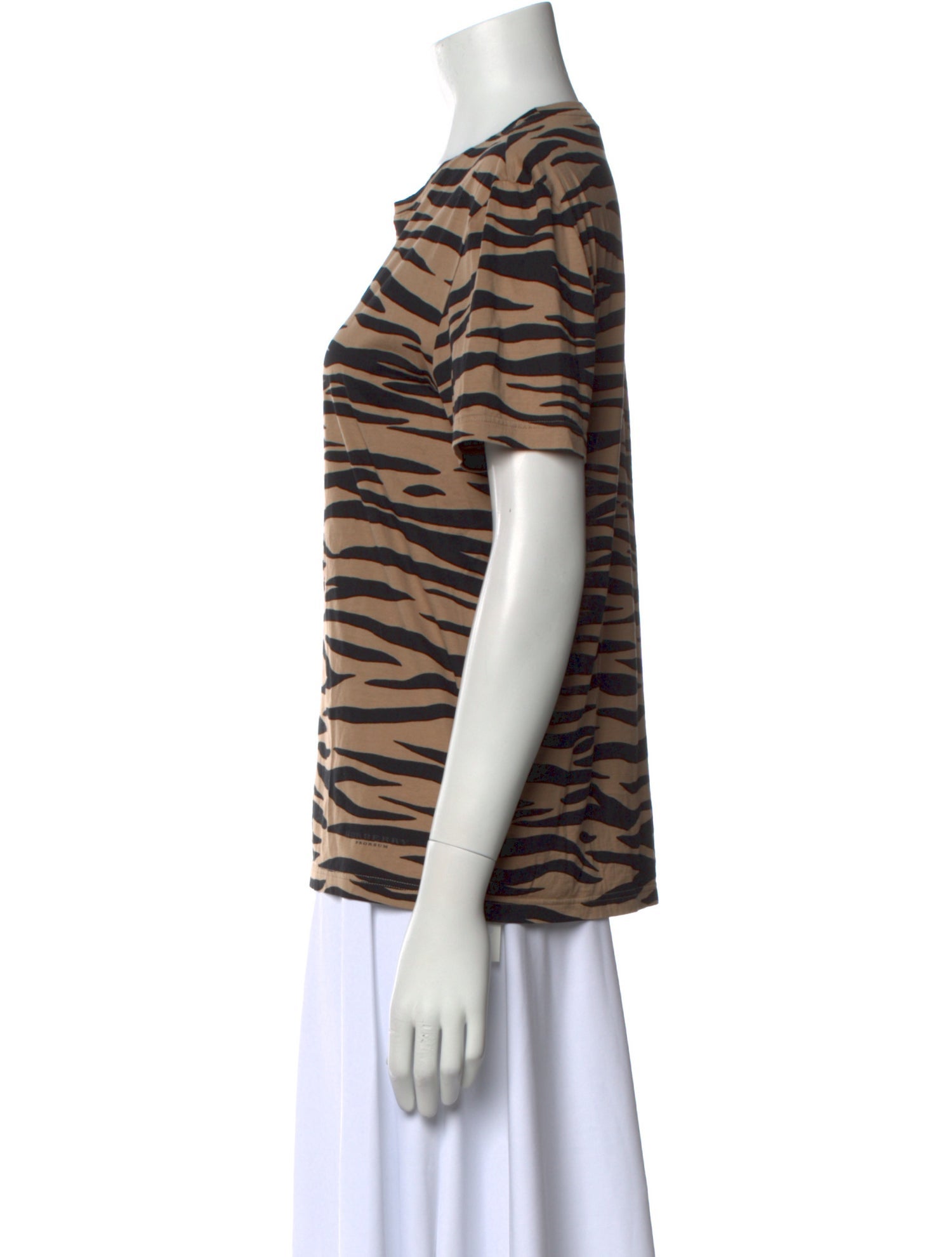 Burberry Prorsum Animal Print Crew Neck T-Shirt