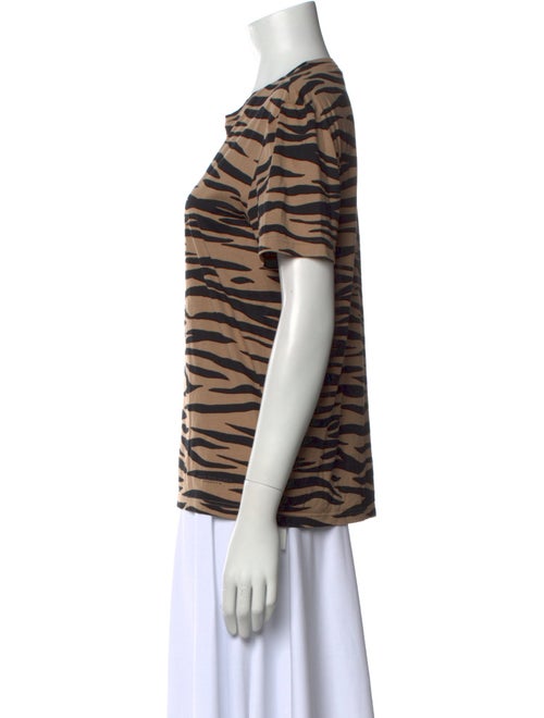 Burberry Prorsum Animal Print Crew Neck T-Shirt
