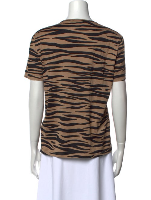 Burberry Prorsum Animal Print Crew Neck T-Shirt