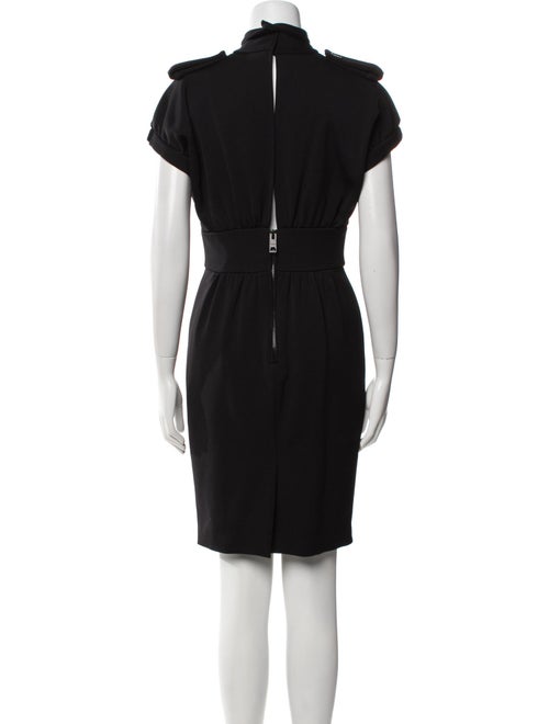 Burberry Prorsum Mock Neck Knee-Length Dress